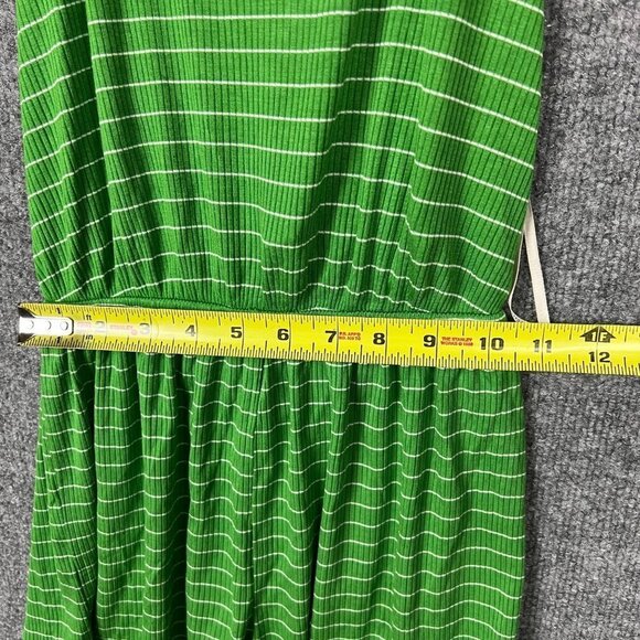 NEW Forever 21 Striped Spaghetti Strap Romper Green SZ Small - Picture 5 of 9